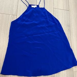 Aritzia wilfred blue silk tank/ blouse
